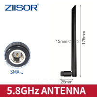 2pcs 5.8GHz Wifi Router Antenna Omni 5.8G Modem Antenna SMA Male WLAN AP Repeater Antena 5800M Aerial TX5800-JKD-20