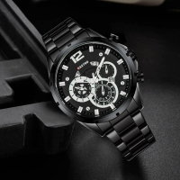 Gastro Jam Tangan Pria 11596B Rantai Stainless Steel Water Resistant 3 ATM