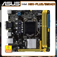 H81 Motherboard ASUS H81I-PLUS/BM1AD1/DP_MB LGA 1150 Mini ITX Motherboard DDR3 16G SATA 3 PCI-E X16 Slot USB3.0 dual channel