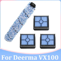 For Deerma VX100 Cordless Wireless Floor Washer HEPA Filter Elements Roller Brush Vacuum Cleaner Accessories