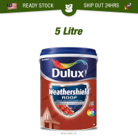 5L ICI DULUX Weathershield Roof Paint Roofshield Roof Shield Reflect Heat Cat Atap Genting Rumah Cat