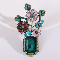 Elegant Vintage Style Bouquet Brooch Button 1 Pc Clothing Accessories Corsage