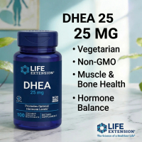 Life Extension DHEA 25mg – Fast-Acting Dissolve-in-Mouth Tablets, Supports Hormonal Balance & Vitali