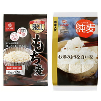 【江戶物語】 Hakubaku 黃金糯麥 純麥飯 50g*12袋 Hakubaku 食物纖維 穀物飯 純大麥 日本原裝進口 拜拜