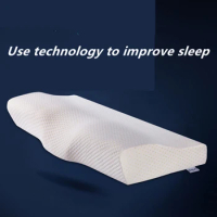 Memory Foam Bedding Pillow Neck protection Slow Rebound Memory Foam Butterfly Shaped Pillow Health Cervical Neck size in 50*30CM