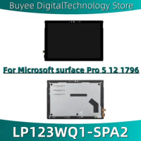 For Microsoft Surface Pro 5 1796 Original Pro 6 1807 LCD Display Touch Screen Digitizer 12.3" LP123WQ1 LCD Assembly Replacement