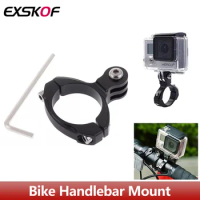 Bike Handlebar Mount Motorcycle Aluminum Holder For GoPro Hero 12 11 10 9 8 7 Insta360 X2 X3 DJI Osmo Action Camera Accessories