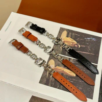 Leather bracelet Watch Band For Xiaomi 8pro Mi Band 4 Wristband For Xiaomi Watch Band Miband 8 6 5 Metal Strap For Redmi Watch 4