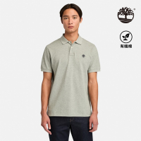 Timberland官方旗艦 男款灰色休閒短袖POLO衫|A6943052