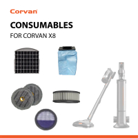 Corvan X8 1 Year Care Package - Dust Bag, Mop Pads, Pre-motor Filter, Station Filter, Post-motor HEP