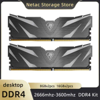Netac DDR4 Ram Memory 3600mhz 3200mhz DDR4 16G 32GB DDR5 4800mhz XMP2.0 DIMM Memoria for Desktop DIY Gaming Computer Motherboard