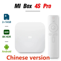2023 New Mijia TV Box S 4K Ultra HD Android TV 9.0 HDR 2GB 8GB WiFi Google Cast Netflix Smart TV Mi Box 4 Media Player Sale XM