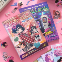 หนังสือสติกเกอร์ 30 หน้า DIY สไตล์ญี่ปุ่น Y2K ไดอารี่ สติ๊กเกอร์ สมุดภาพ การ์ตูน อุปกรณ์เครื่องเขียน