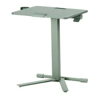 meja laptop dengan roda, hijau, 66x50 cm