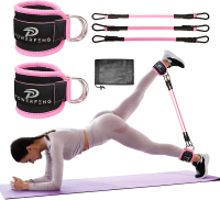 Ankle Resistance Bands with Cuffs: Women Ankle Strap Band for Working Out - Ankle Resistance Bands f