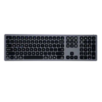 Bluetooth keyboard dual-pass thin aluminum alloy home keyboard suitable for Mac, Android, Windows system TYPE-C keyboard