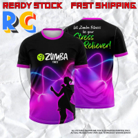 เสื้อ Drifit ฤดูร้อน, RC-Love, พิมพ์ 3 มิติ, Zumbawear, ระบายอากาศได้, เสื้อยืดแขนสั้น, เสื้อยืดแขนเ