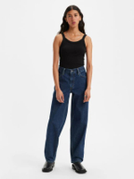 กางเกงยีนส์ผู้หญิง WellThread™ Baggy Dad Jeans สี My Garden Blues