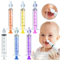 Needle Tube Baby Nasal Aspirator Syringe Baby Nose Cleaner Kids Rhinitis Nasal Washer Reusable Nasal Irrigator Washing for Child