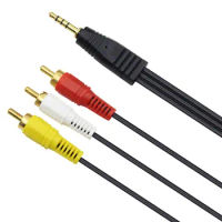 3.5mm AV AUDIO VIDEO TV Cable Cord For PLT M8S Android Smart Set Top Tv Box