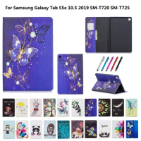 Painted Tablet Cover for Samsung Galaxy Tab S5E 2019 Case SM-T720 SM-T725 For Galaxy Tab S5E 10.5" Tablet Stand Case Caqa + Gift