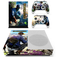 Game Watch Dogs 2 Skin Sticker Decal For Microsoft Xbox One S Console and 2 Controllers For Xbox One S Skin Sticker