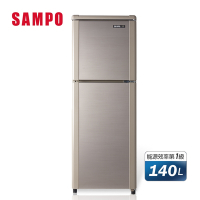 SAMPO聲寶 140公升1級定頻二門電冰箱SR-C14Q(Y9)晶鑽金