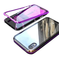 【BOTYE】iPhone XR 6.1吋 萬磁王單面玻璃系列航空鋁合金手機保護殼