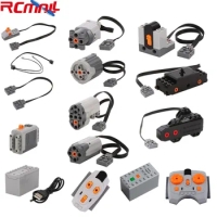 For Power Functions Parts Building Blocks Steering Servo Motor Battery Box Infrared Remote Control Receiver for Legoeds