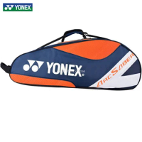 YONEX Genuine Light Weight Yonex Badminton Racket Bag For 3 Rackets With Shoe Compartment For Women Men