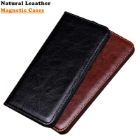 Luxury Cowhide Leather Cases for OnePlus Ace 2 Racing Pro 11R 10R 10T 9RT 9R 11 10 9 Magnetic Closed Booklet Flip Cover Stand