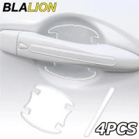 BLALION 4Pcs/Set Car Door Handle Bowl Sticker Protective Film Anti-collision Anti-Scratch Sticker Self-adhesive Paint Protecter