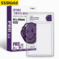 3pcs BERYFAM Graded Slab Case Graded Card Slab 55PT Graded Card Display Slab Empty Slab Card Holde C