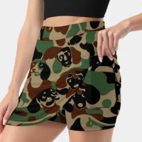Dachshund Camouflage Korean Fashion Skirt Summer Skirts For Women Light Proof Trouser Skirt Dachshund Camouflage