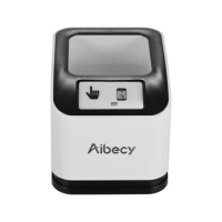 Aibecy 2200 1D/2D/QR CMOS Image Desktop Barcode Bar Code Scanner Reader USB Omnidirectional Screen Barcode Scanner