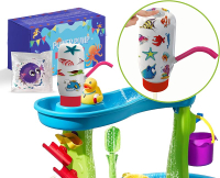 Water Table Pump Cordless，Water Pump for Kids Water Play Table，Water Table Pump for Step 2，Dual Moto