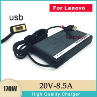 Original 20V 8.5A 170W Charger For Lenovo Ideapad Gaming 3 Laptop ADL170NLC2A ADL170NLC3A AC Power Adapter Supply Cord