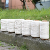 1/2/3/4/5/6/8/10mm Cotton Rope Braided Twisted Cord Jute Rope Crochet String For DIY Macrame Works Wedding Home Decoration
