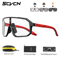 Photochromic Glasses Cycling Sunglasses for Women Sports Running MTB Biking Eyewear Men Road Mountain Bike Bicycle Goggles