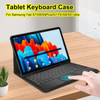 Keyboard Case For Samsung Galaxy Tab S7 FE S8 S9 Plus S9 Ultra Tablet Case Bluetooth Wireless Keyboard for Tab S6 Lite A8 Cover