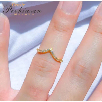 TERLARISSS Cincin Xuping Viral Motif Fuji Later V Full Permata ( FREE COD ) Emas Elegan Rings
