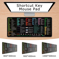 Excel Shortcut Keys Mouse Pad Large Office Spreadsheet Gaming Mousepad Anti-Slip Mouse Pad 80x30cm/9