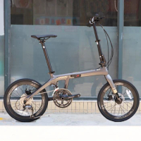 20-inch Foldable Bike Carbon Fiber 18 Speed Ultra-lightweight Adults JAVA Dual Disc Brake Folding Bicycle Bicicleta Plegable