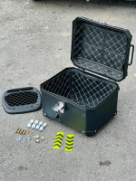 Made In MALAYSIA! ABS Top Box 45Liter Black + Base Plate Universal LC135 Y15 Y16 Vario ADV PCX Lagen