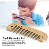 3 Colors Aluminum Alloy Blues Comb Harmonica Part 10 Holes Blues Harp Harmonica Accessories for Hohner Golden Melody