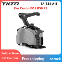 TILTA TA-T28-A-B Full Camera Cage For Canon R8 Black HDMI Cable Clamp For Canon EOS R50 R8