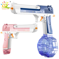 HUIQIBAO Summer Automatic Electric Desert Eagle Water Gun Fights Toy Pistol Water Guns Outdoor Beach Swimming Pool Toys Adult