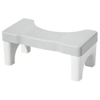 Toilet Squat Stool for Adults and Kids Anti-slip Splicable Poop Stool for Home Bathroom Hotel Toilet