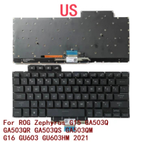 New US Laptop Backlit Keyboard For ASUS ROG Zephyrus G15 GA503Q GA503QR GA503QS GA503QM G16 GU603 GU603HM 2021