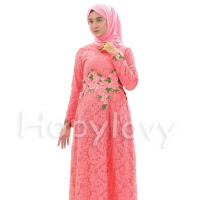 BDA - Gamis / Maxi Dress Brukat Rosalina Hijab